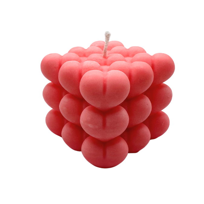 Roze kaars valentijn