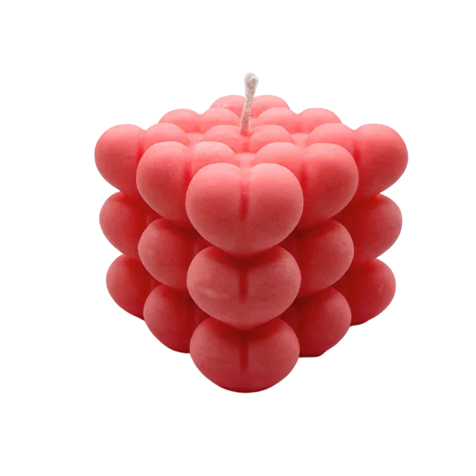 Roze kaars valentijn