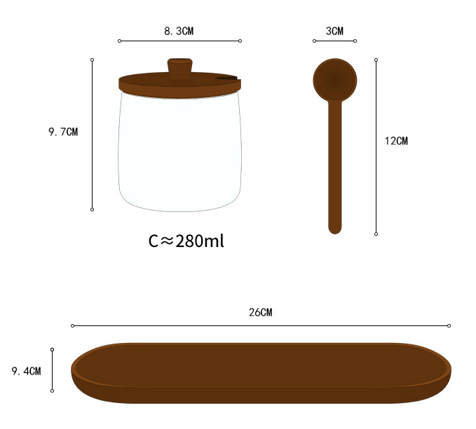 Glazen containers - thee-display