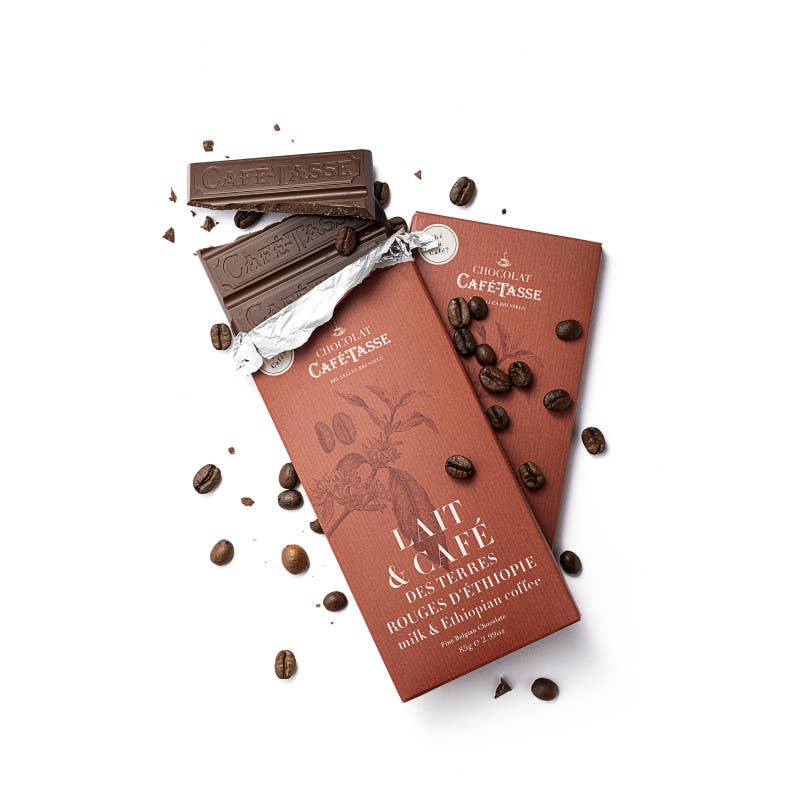 Chocoladereep melk en koffiesmaak