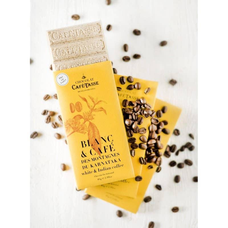 Witte chocolade met koffiesmaak