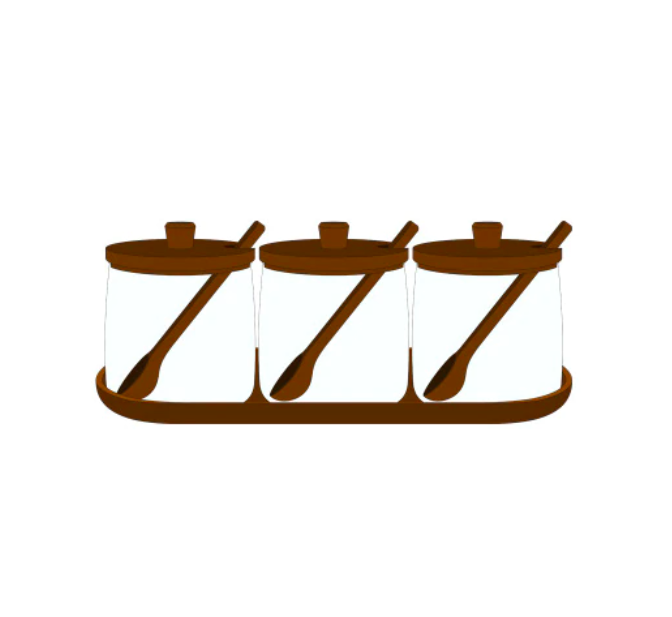 Glazen containers - thee-display