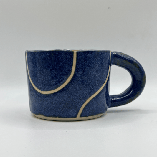 Zomerse mok blauw met citroentje