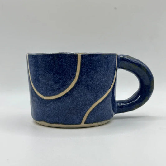 Zomerse mok blauw met citroentje