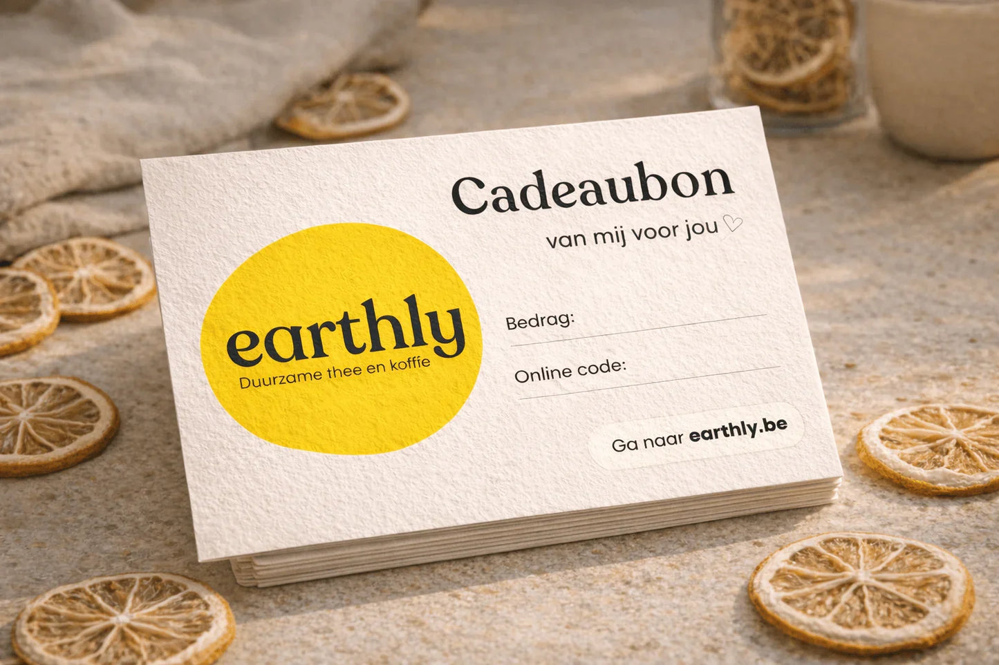 cadeaubon earthly thee en koffie webshop