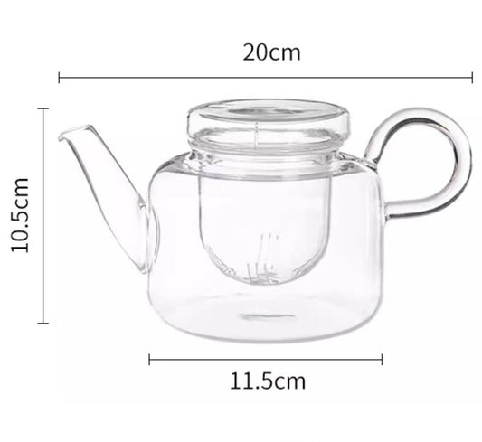 Japanse glazen theepot strak design