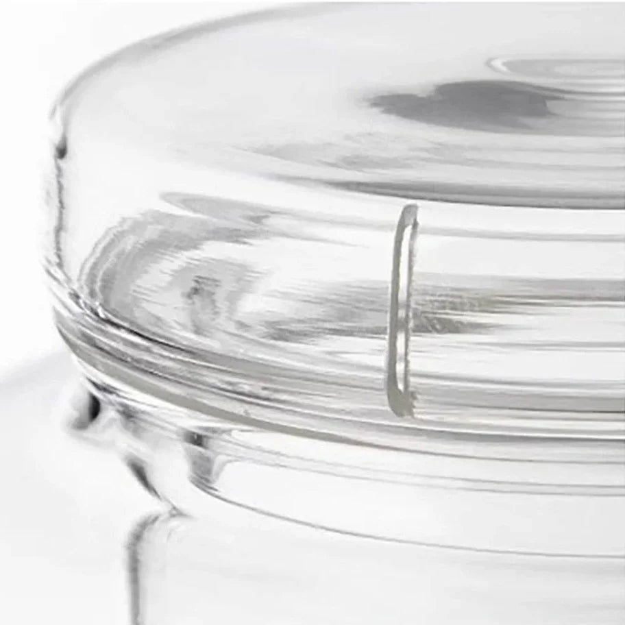 Japanse glazen theepot detail