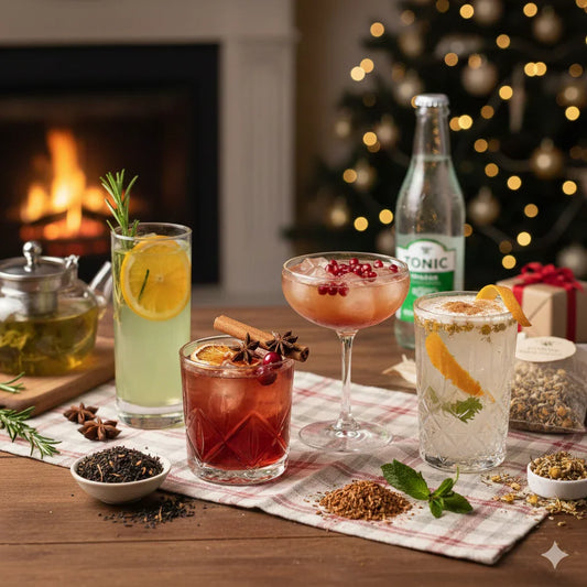 mocktails met thee tijdens kerst