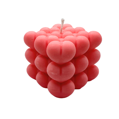 Roze kaars valentijn