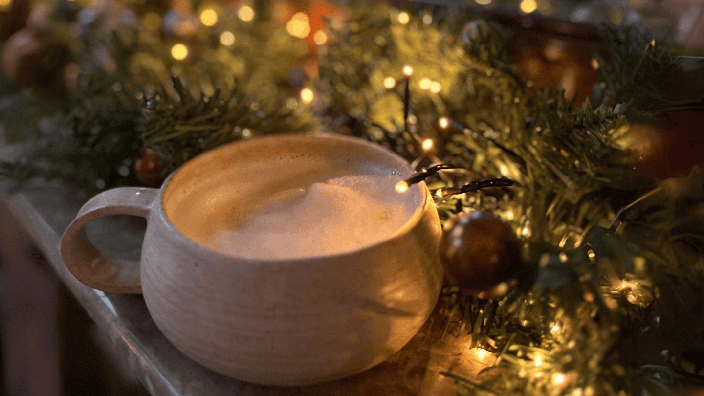 Kerst mok met koffie