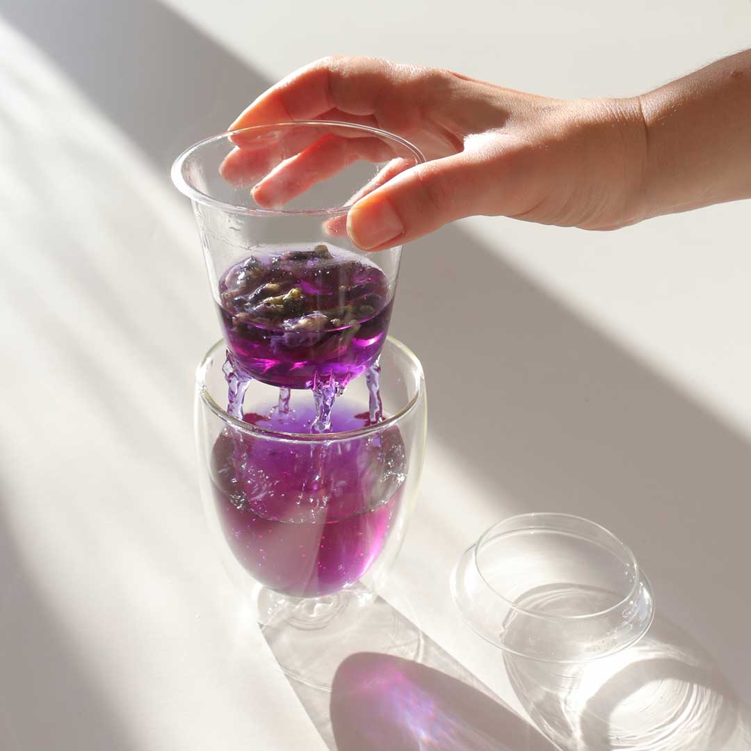 theeglas met infuser