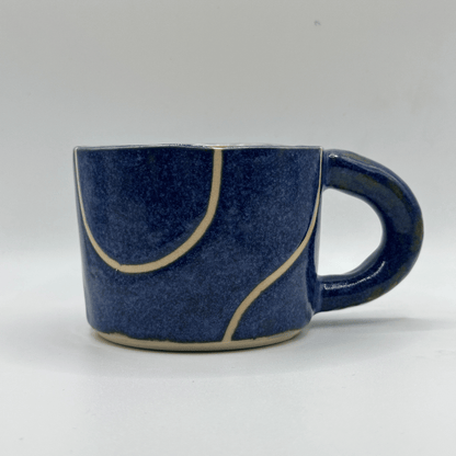 Zomerse mok blauw met citroentje