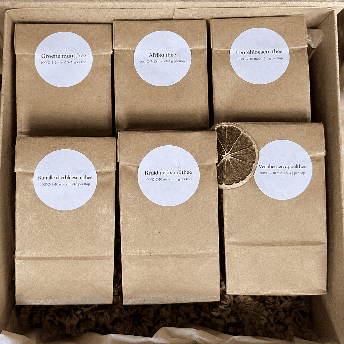 Proefpakket thee cafeïnevrij