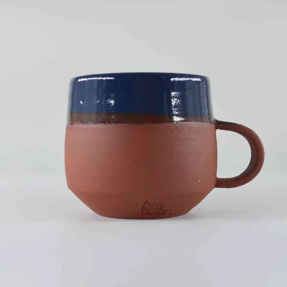 handgemaakte koffietas blauw